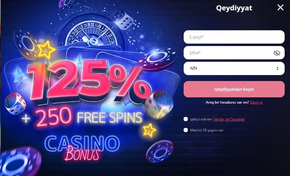 Glory Casino AZ qeydiyyat